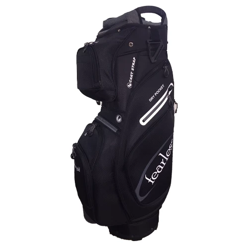 Fearless Deluxe 14 Way Cart Bag - Black/Grey 1 Fearless Deluxe 14 Way Cart Bag - Black/Grey