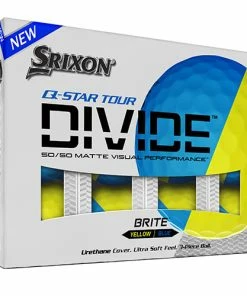 Srixon Q Star Tour Divide Golf Balls - Yellow/Blue