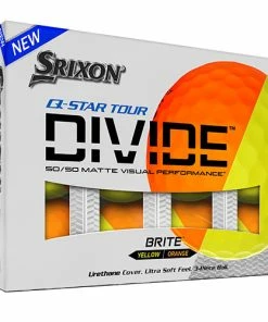 Srixon Q Star Tour Divide Golf Balls - Yellow/Orange