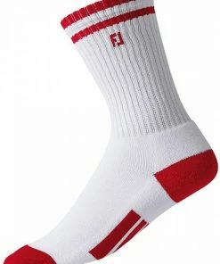 FootJoy ProDry Crew Junior Golf Socks - Single Pairs -Cheap Accessories Store 2013 us 15017 whtred