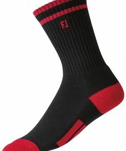 FootJoy ProDry Crew Junior Golf Socks - Single Pairs -Cheap Accessories Store 2013 us 15023 blkred