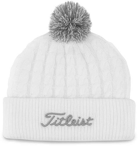 Titleist Cable Knit Pom Pom Golf Beanies 3 Titleist Cable Knit Pom Pom Golf Beanies - Image 3