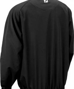 FootJoy Performance Half-Zip Golf Windshirts - FJ Tour Logo Available -Cheap Accessories Store 23505 bk