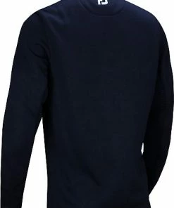 FootJoy Ribbed Sweater Fleece Full-Zip Golf Jackets - FJ Tour Logo Available -Cheap Accessories Store 25065 BK Z