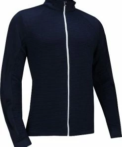 FootJoy Ribbed Sweater Fleece Full-Zip Golf Jackets - FJ Tour Logo Available -Cheap Accessories Store 25065 FRT Z