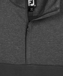 FootJoy Heather Yoke Half-Zip Golf Vests - FJ Tour Logo Available -Cheap Accessories Store 25319 mat