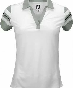 FootJoy Women's Baby Pique Sleeve Stripe Golf Shirts - FJ Tour Logo Available -Cheap Accessories Store 25461 3