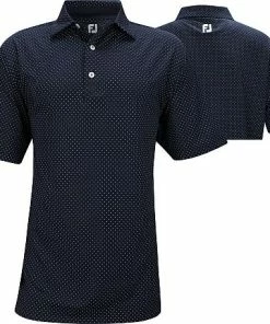 FootJoy ProDry Performance Stretch Lisle Dot Print Golf Shirts - FJ Tour Logo Available -Cheap Accessories Store 26408