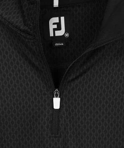 FootJoy Tonal Print Knit Midlayer Quarter-Zip Golf Pullovers - FJ Tour Logo Available -Cheap Accessories Store 28514 mat