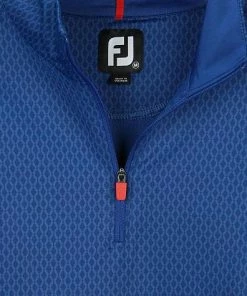 FootJoy Tonal Print Knit Midlayer Quarter-Zip Golf Pullovers - FJ Tour Logo Available -Cheap Accessories Store 28517 mat