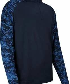 FootJoy Camo Color Block Midlayer Quarter-Zip Golf Pullovers - FJ Tour Logo Available 9 FootJoy Camo Color Block Midlayer Quarter-Zip Golf Pullovers - FJ Tour Logo Available -Cheap Accessories Store 28638 front