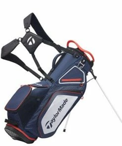TAYLORMADE PRO 8.0 STAND BAG NAVY/WHITE/RED