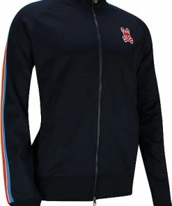 Psycho Bunny Alston Stitched Logo Full-Zip Golf Jackets