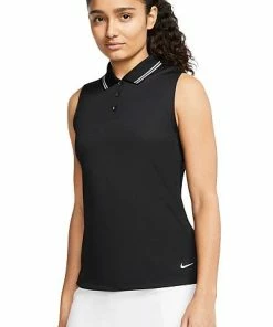 Nike Women's Dri-FIT Victory Sleeveless Golf Shirts - Previous Season Style - ON SALE -Cheap Accessories Store BV0223 010 PHSFM001 2000