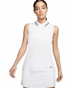 Nike Women's Dri-FIT Victory Sleeveless Golf Shirts - Previous Season Style - ON SALE -Cheap Accessories Store BV0223 100 PHSFM001 2000