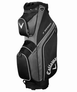 Callaway X Series 19 Cart Bag Black- Titanium - White