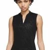 Nike Women's Dri-FIT Victory Jacquard Sleeveless Golf Shirts - Previous Season Style - ON SALE
