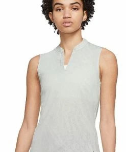 Nike Women's Dri-FIT Victory Jacquard Sleeveless Golf Shirts - Previous Season Style - ON SALE -Cheap Accessories Store DA3251 025 PHSFM001 2000