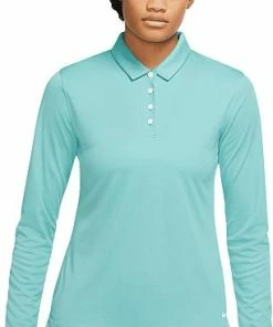 Nike Women's Dri-FIT Victory Solid Long Sleeve Golf Shirts -Cheap Accessories Store DH2316 392 PHSFM001 2000