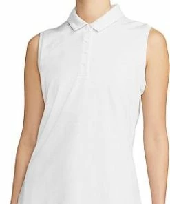 Nike Women's Dri-FIT Victory Texture Sleeveless Golf Shirts - Previous Season Style - ON SALE -Cheap Accessories Store DH2323 100 PHSFM001 2000