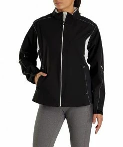 FootJoy Women's HydroLite Performance Full-Zip Golf Rain Jackets - FJ Tour Logo Available -Cheap Accessories Store FJ 23740 01
