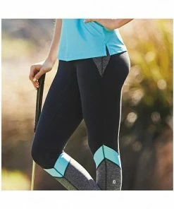 FootJoy Women's Color Block Ankle Length Golf Leggings - Previous Season Style