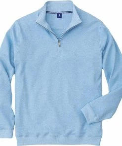 FootJoy Pima Midlayer Quarter-Zip Golf Pullovers - FJ Tour Logo Available 8 FootJoy Pima Midlayer Quarter-Zip Golf Pullovers - FJ Tour Logo Available -Cheap Accessories Store FJ 25051 01 Z