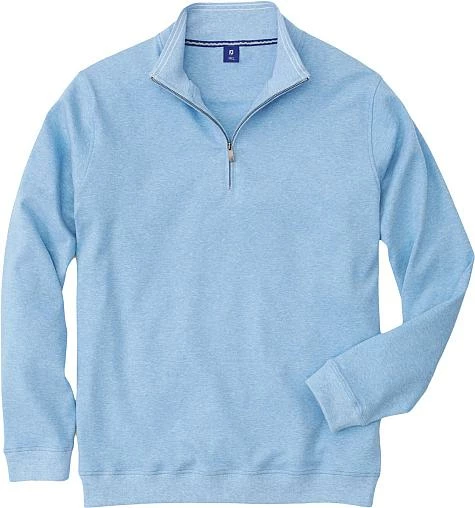 FootJoy Pima Midlayer Quarter-Zip Golf Pullovers - FJ Tour Logo Available 3 FootJoy Pima Midlayer Quarter-Zip Golf Pullovers - FJ Tour Logo Available - Image 3