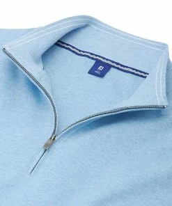 FootJoy Pima Midlayer Quarter-Zip Golf Pullovers - FJ Tour Logo Available 9 FootJoy Pima Midlayer Quarter-Zip Golf Pullovers - FJ Tour Logo Available -Cheap Accessories Store FJ 25051 02 Z