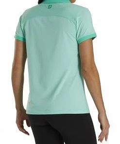 FootJoy Women's Stretch Lisle End On End Open Collar Golf Shirts - FJ Tour Logo Available -Cheap Accessories Store FJ 26651 03