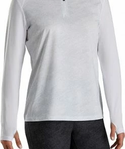 FootJoy Women's Printed Sun Protection Long Sleeve Golf Shirts - FJ Tour Logo Available - Previous Season Style -Cheap Accessories Store FJ 27778 02