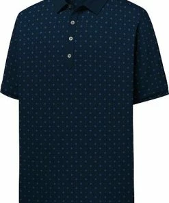 FootJoy ProDry Performance Lisle Deco Print Golf Shirts - Athletic Fit - FJ Tour Logo Available -Cheap Accessories Store FJ 27994 01