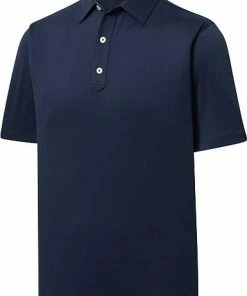 FootJoy ProDry Performance Solid Lisle Set-On Placket Golf Shirts - FJ Tour Logo Available -Cheap Accessories Store FJ 28560