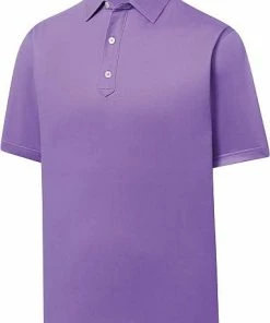 FootJoy ProDry Performance Solid Lisle Set-On Placket Golf Shirts - FJ Tour Logo Available -Cheap Accessories Store FJ 28562