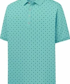 FootJoy ProDry Performance Lisle Deco Print Golf Shirts - Athletic Fit - FJ Tour Logo Available -Cheap Accessories Store FJ 29644