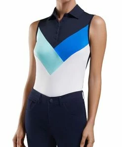G/Fore Women's Multi V Sleeveless Golf Shirts -Cheap Accessories Store G4LF21K02 TWLT life
