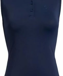 G/Fore Women's Pleated Collar Sleeveless Golf Shirts 10 G/Fore Women's Pleated Collar Sleeveless Golf Shirts -Cheap Accessories Store G4LS22K91 TWLT 1