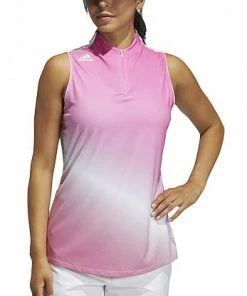 Adidas Women's AEROREADY Gradient Sleeveless Golf Shirts - ON SALE 8 Adidas Women's AEROREADY Gradient Sleeveless Golf Shirts - ON SALE -Cheap Accessories Store GL6812 02