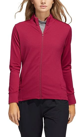Adidas Women's Textured Full-Zip Golf Jackets - Previous Season Style - ON SALE 4 Adidas Women's Textured Full-Zip Golf Jackets - Previous Season Style - ON SALE - Image 4