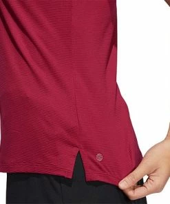 Adidas Women's Solid Sleeveless Golf Shirts - ON SALE -Cheap Accessories Store HA3469 8 APPAREL On Model Detail View 1 transparent