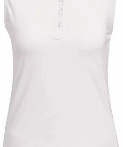 Adidas Women's Ultimate 365 Solid Sleeveless Golf Shirts -Cheap Accessories Store HA6044 1 APPAREL Photography Front View transparent