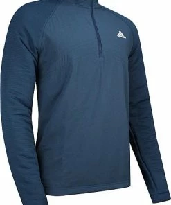 Adidas Fleece Quarter-Zip Golf Pullovers -Cheap Accessories Store HT1322 front