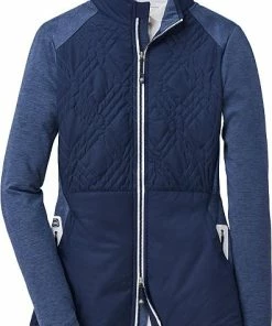 Peter Millar Women's Madeline Hybrid Full-Zip Golf Jackets 8 Peter Millar Women's Madeline Hybrid Full-Zip Golf Jackets -Cheap Accessories Store LA22EZ08 NAV