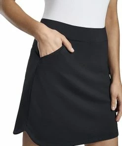 Peter Millar Women's Performance Alice Petal Hem Golf Skorts -Cheap Accessories Store LE0EB20 BLK life3