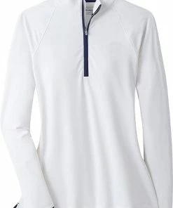 Peter Millar Women's Perth Melange Raglan-Sleeve Quarter-Zip Golf Pullovers -Cheap Accessories Store LE0EK42 WHITE DBU