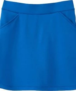 Peter Millar Women's Performance Alice Petal Hem Golf Skorts - Blue Bird -Cheap Accessories Store LF22EB15HS BLBRD