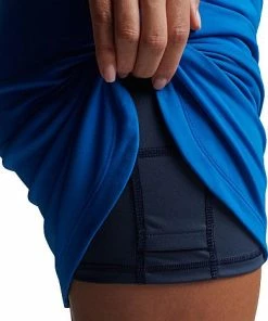 Peter Millar Women's Performance Alice Petal Hem Golf Skorts - Blue Bird -Cheap Accessories Store LF22EB15HS BLBRD ALT Z