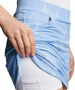 Peter Millar Women's Performance Alice Petal Hem Golf Skorts - Cottage Blue Garden Floral -Cheap Accessories Store LF22EB15HS CBGRF ALT Z