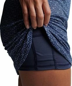 Peter Millar Women's Performance Alice Petal Hem Golf Skorts - Tees & Martini's -Cheap Accessories Store LF22EB15HS TMNV ALT Z