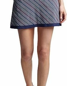 Peter Millar Women's Metallic Stripe Sally Trim Golf Skorts